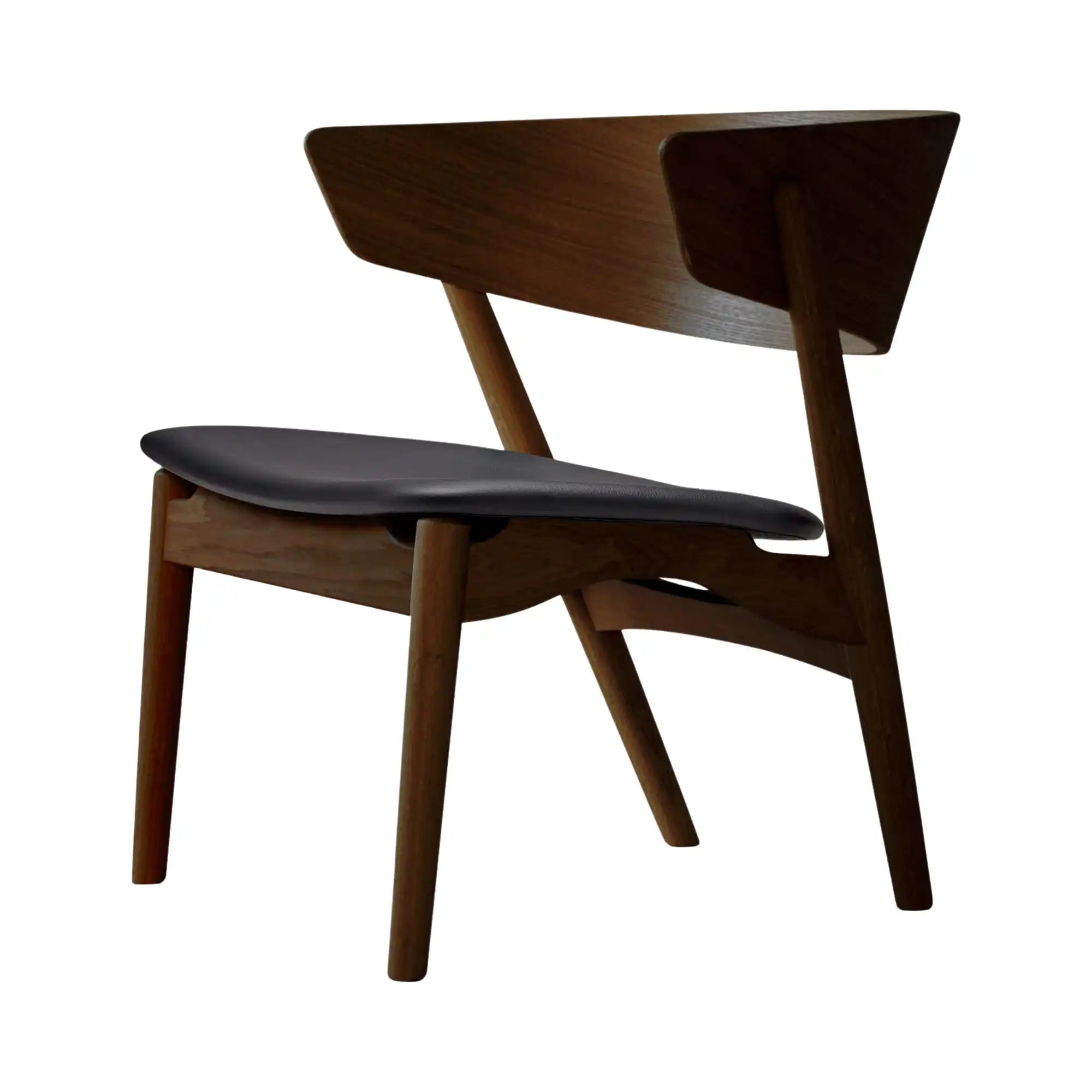 Modern and sleek No 7 Lounge Chair with comfortable cushioned seating