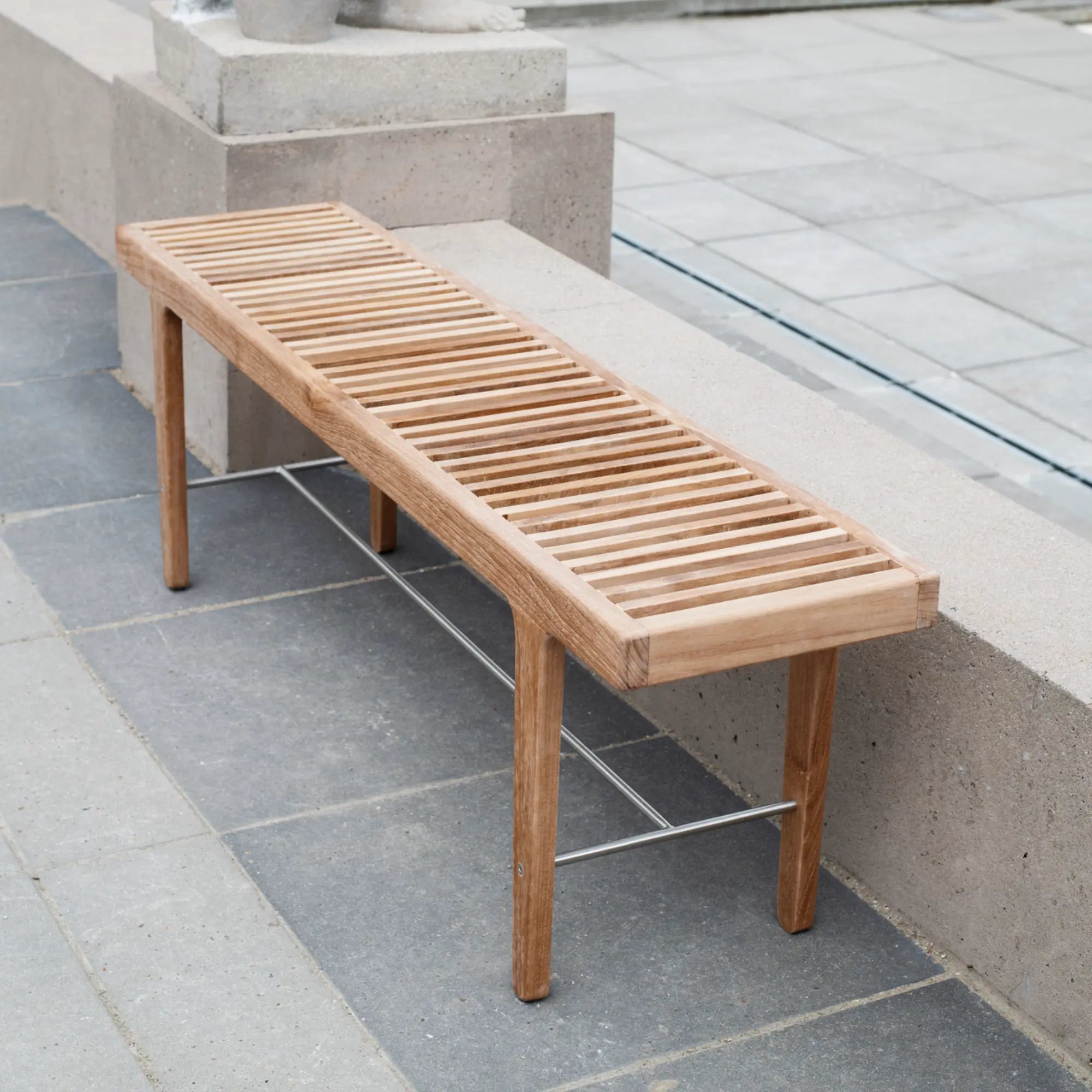 Outdoor Rib Dining Bench