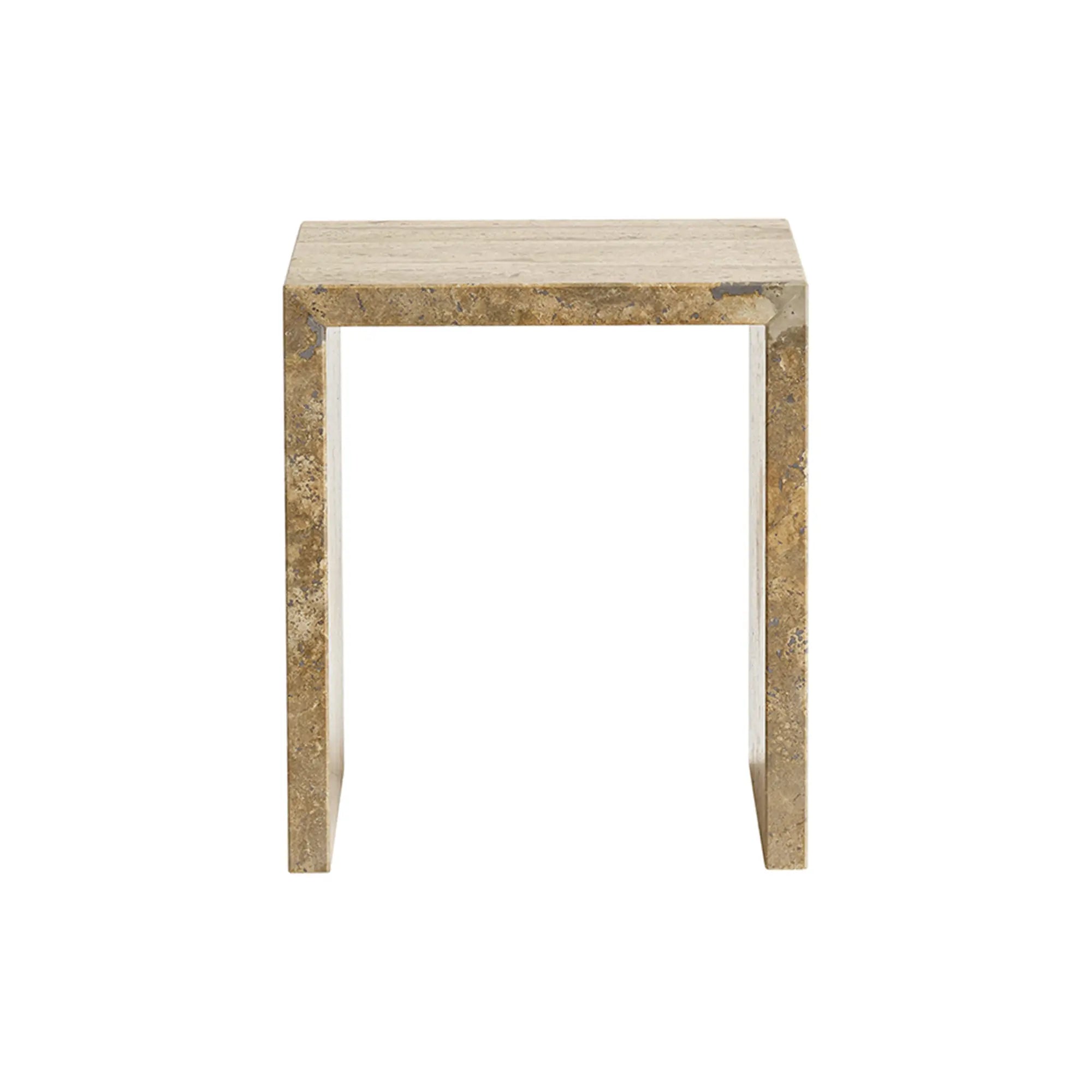 Cube Travertine Table