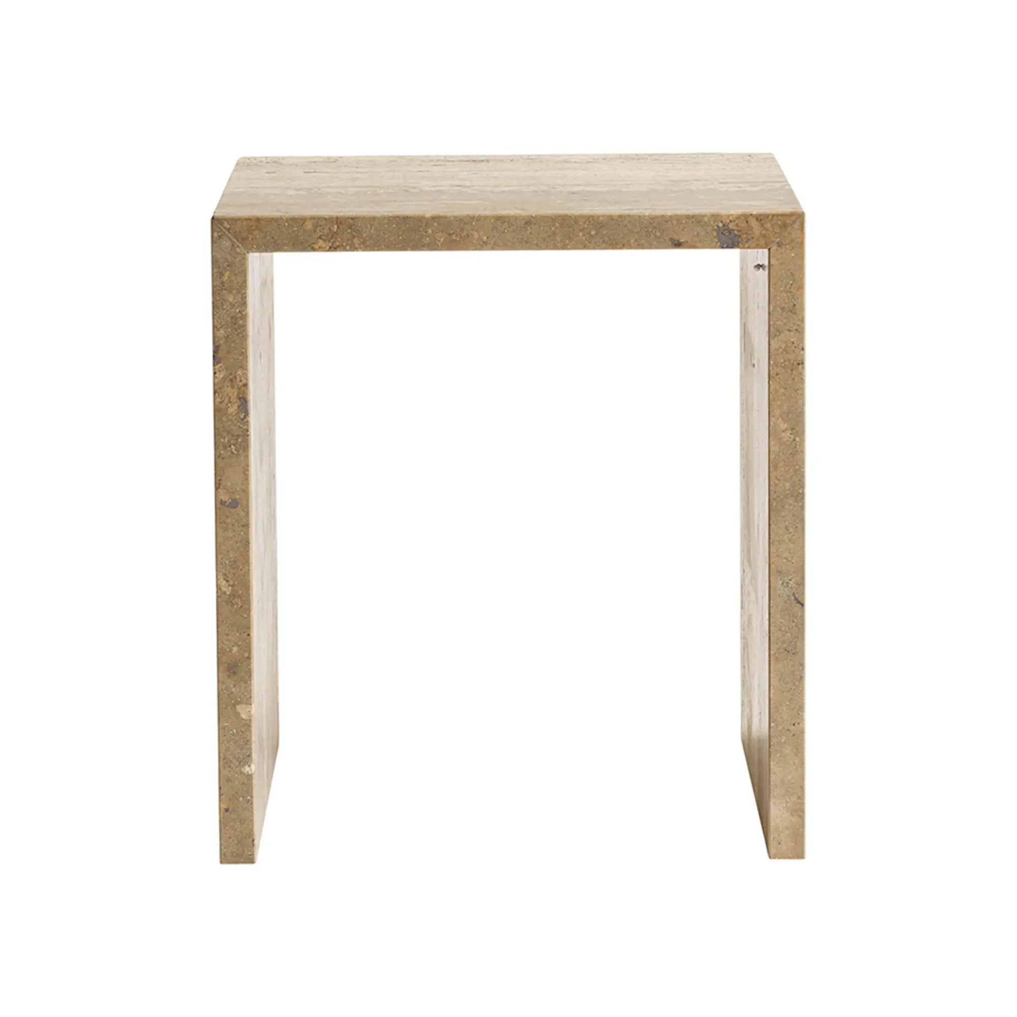 Cube Travertine Table