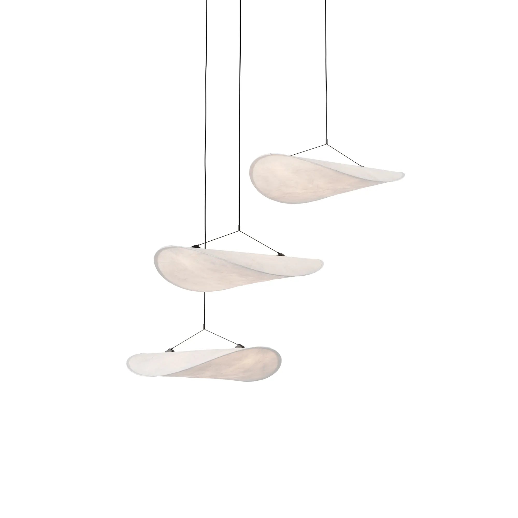 Tense Chandelier - Ø55 in modern minimalist dining room setting