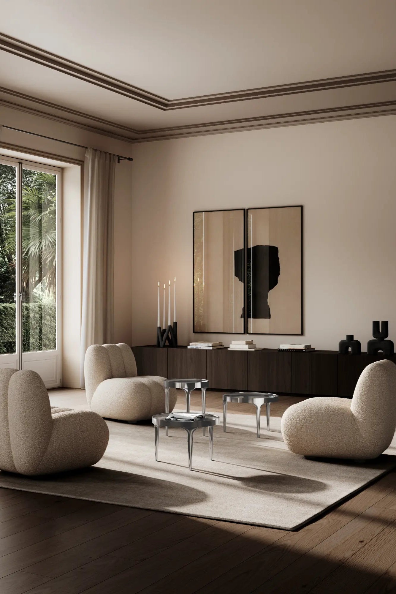 Phantom Side Table - High with a unique and eye-catching design