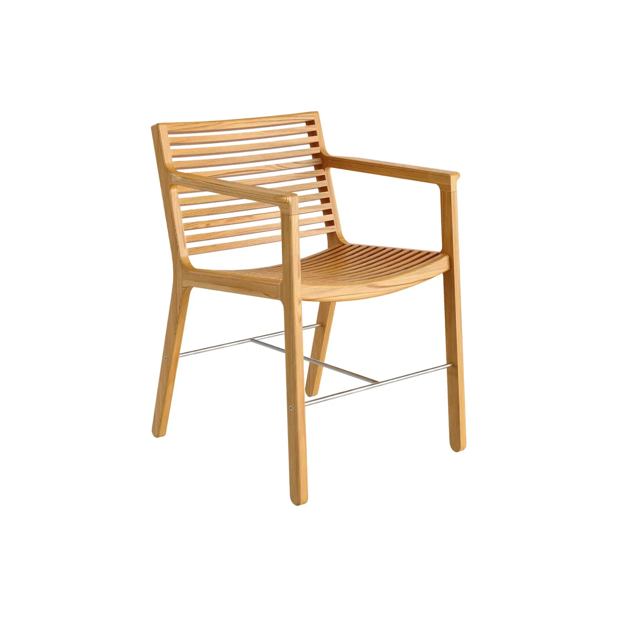 Chaise de salle à manger d'extérieur avec accoudoirs