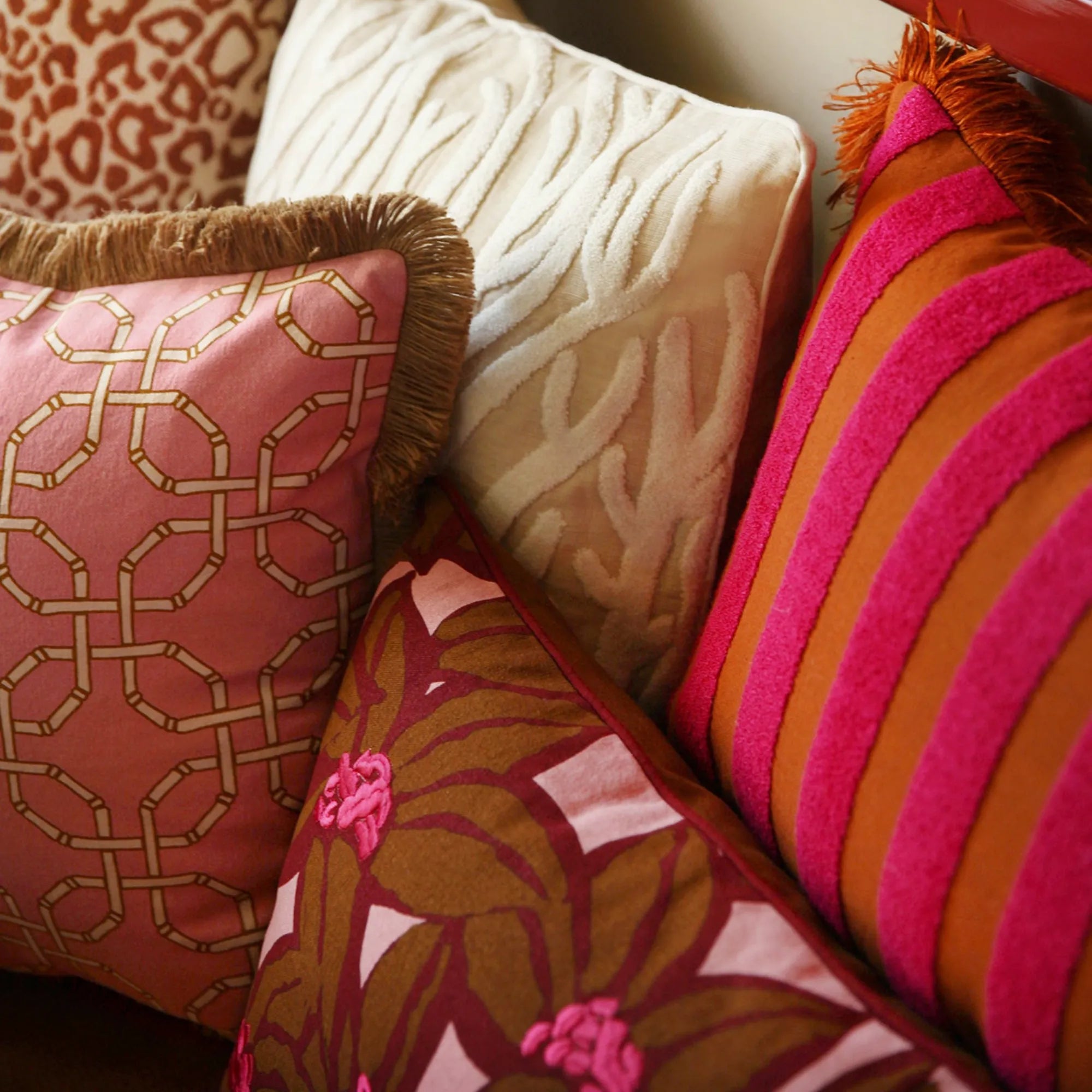 Lauren Cushion in rich velvet fabric for a luxurious feel