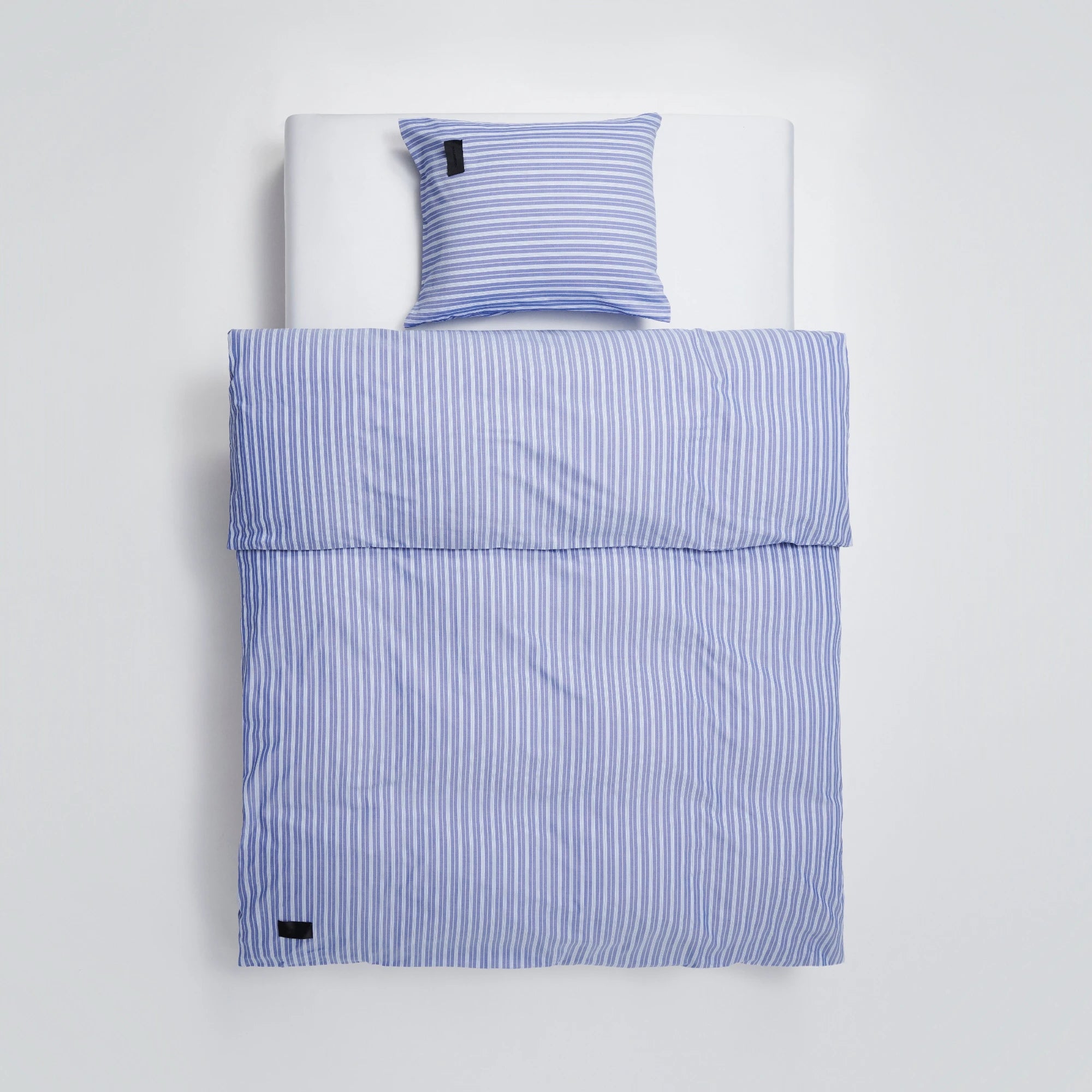 Wall Street Pillow Case - Stripe Medium Blue