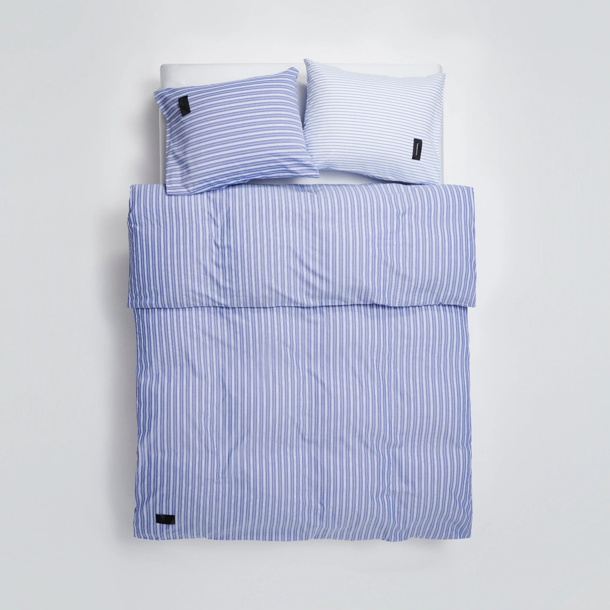 Wall Street Pillow Case - Stripe Medium Blue