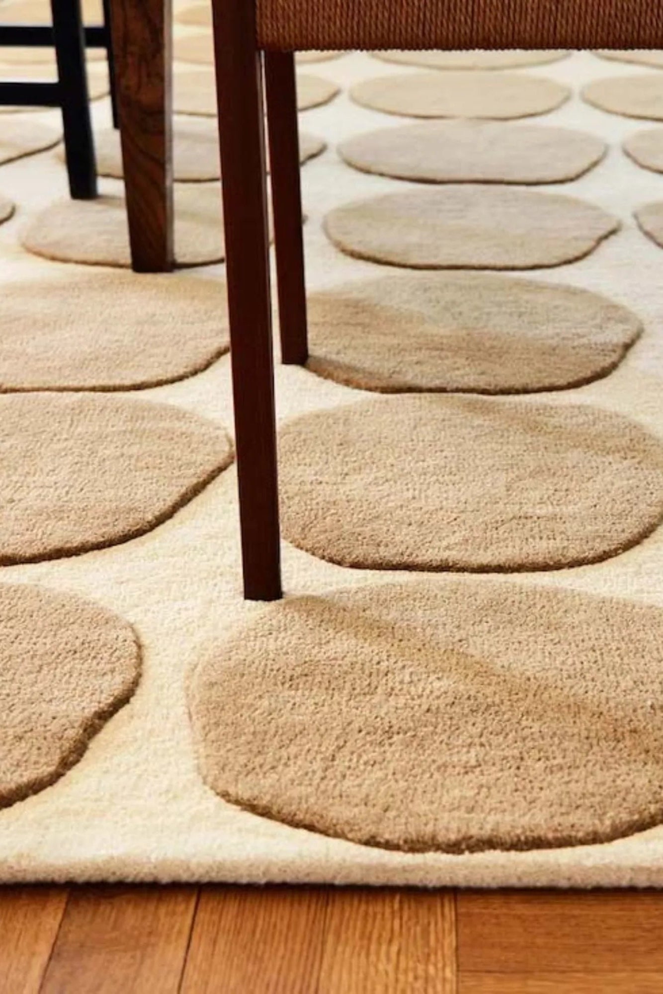 Chic Dots 2 Wool Rug adding warmth and comfort to any space