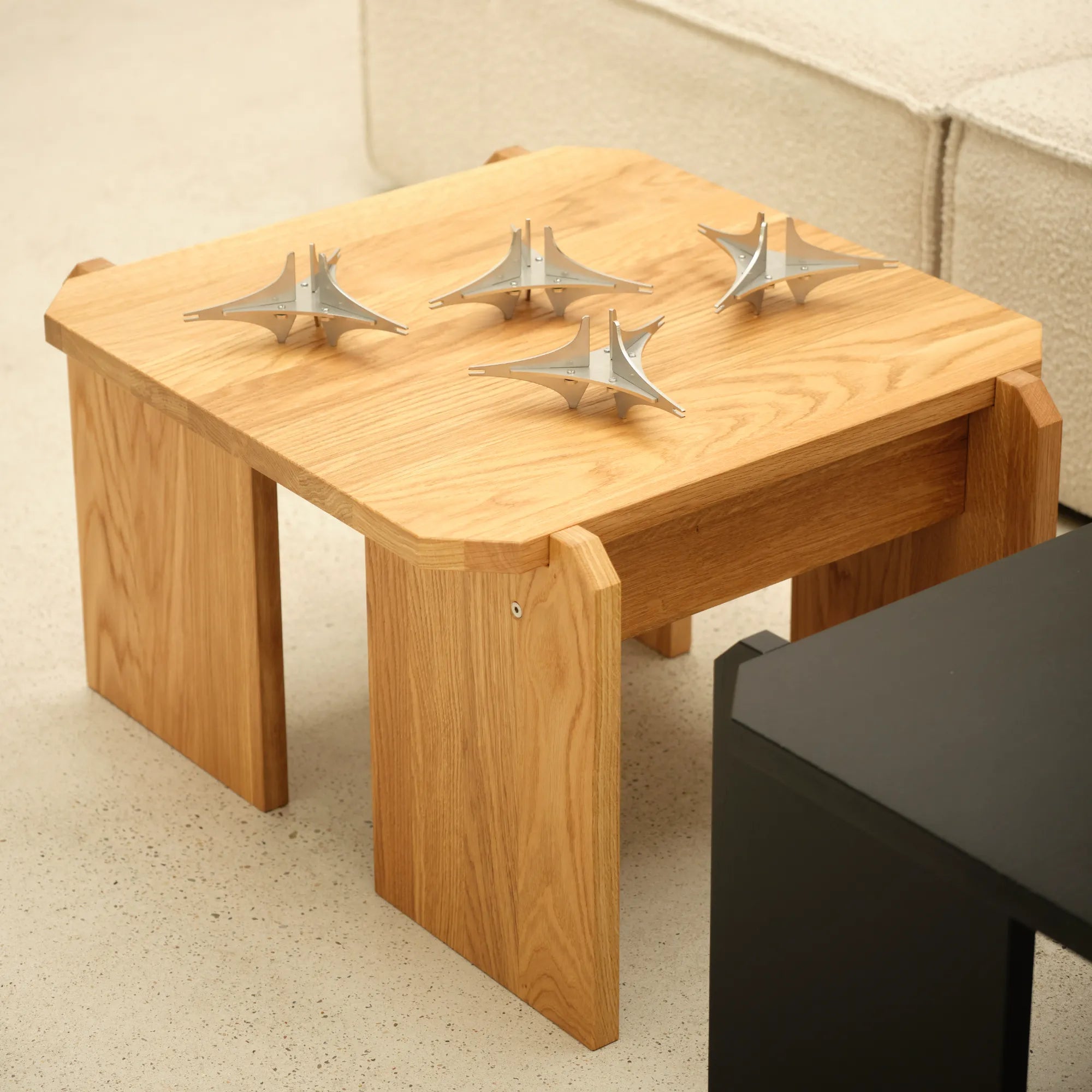  Close-up of the modern Nova Modular Candle Holder with sleek and minimalist look