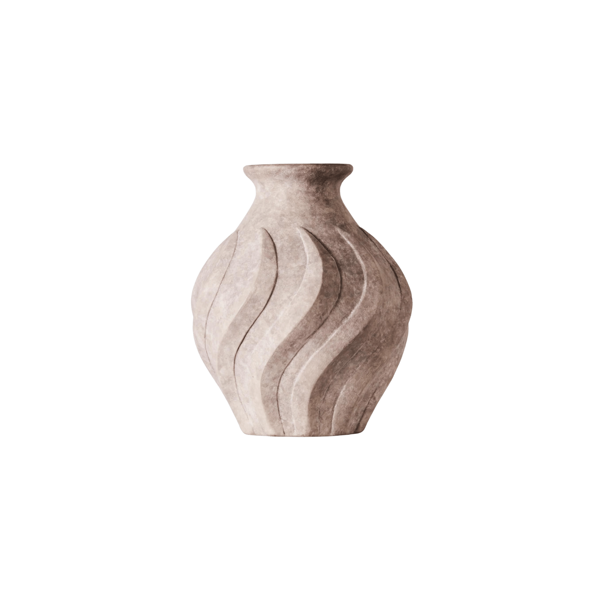 Vase Tourbillon Gris Petit 