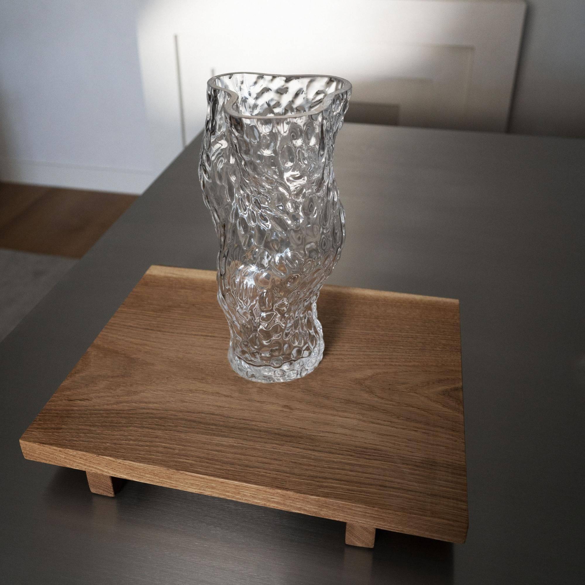 Vase en Verre Rocher Ostrea - Transparent