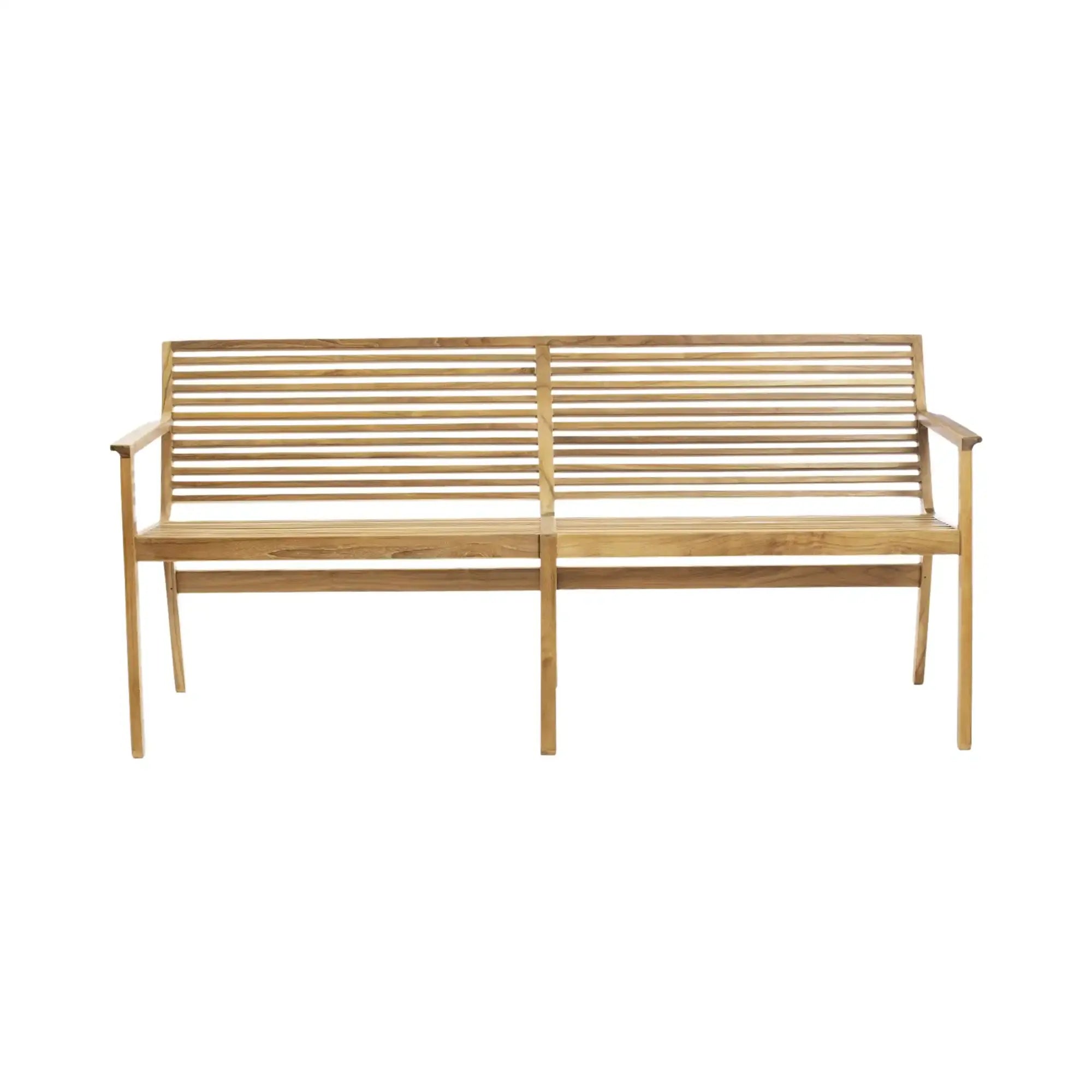 Outdoor Rib Dining Bench With Backrest