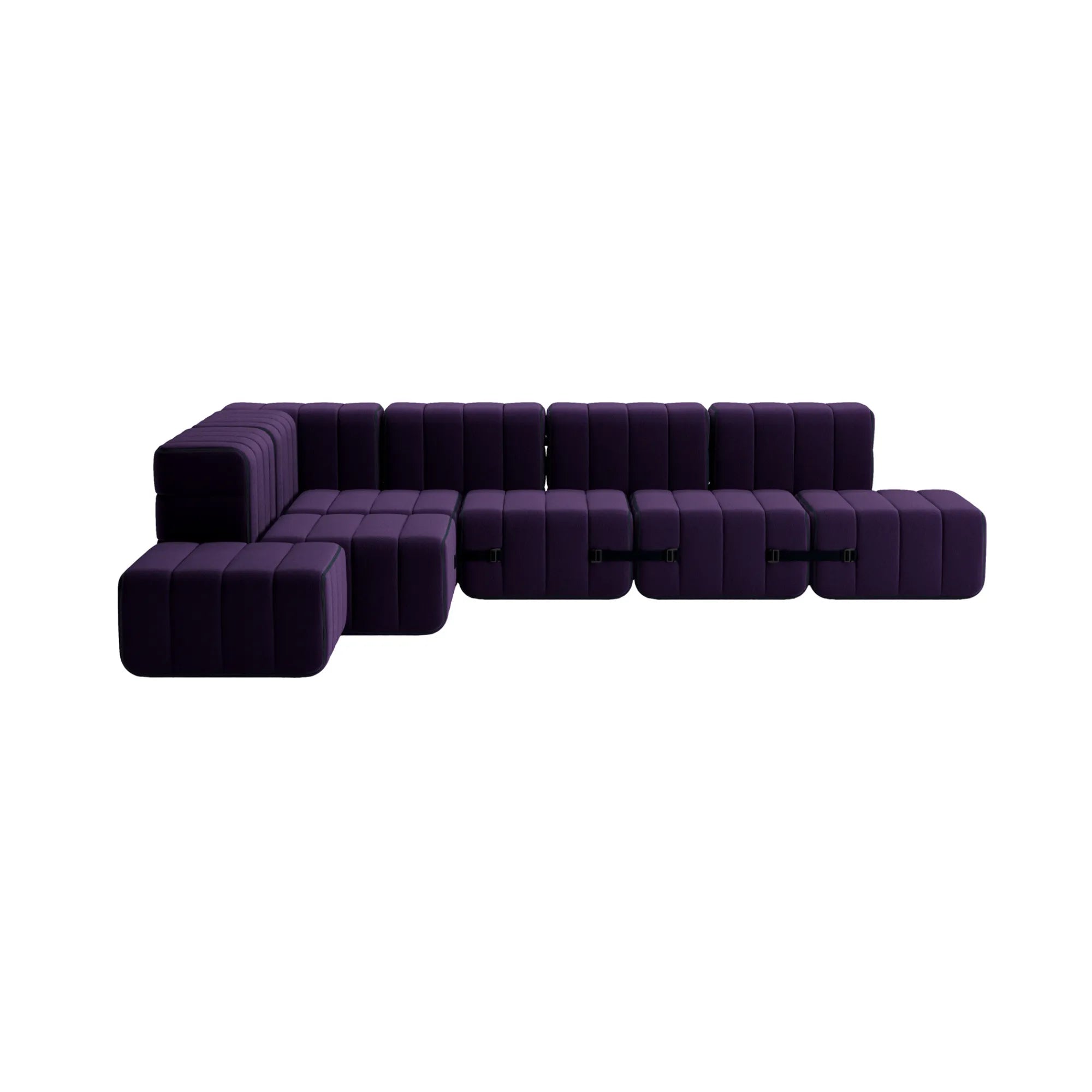  Fabric sofa set with spacious seating and contemporary style