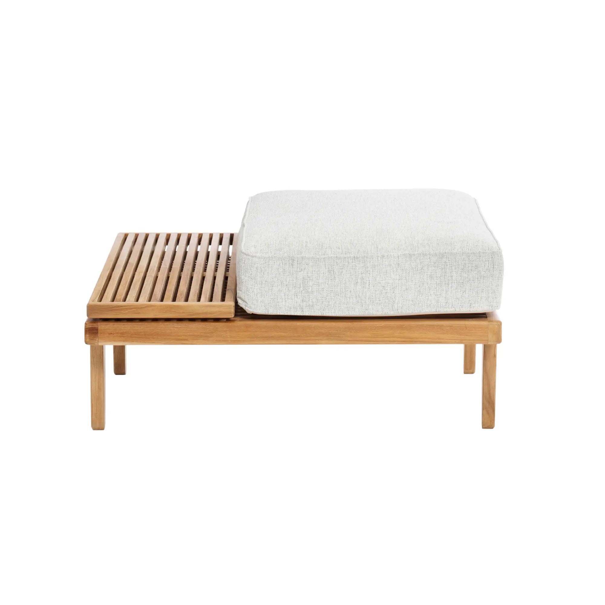 Outdoor Rib Sofa Module Ottoman - Top Tray