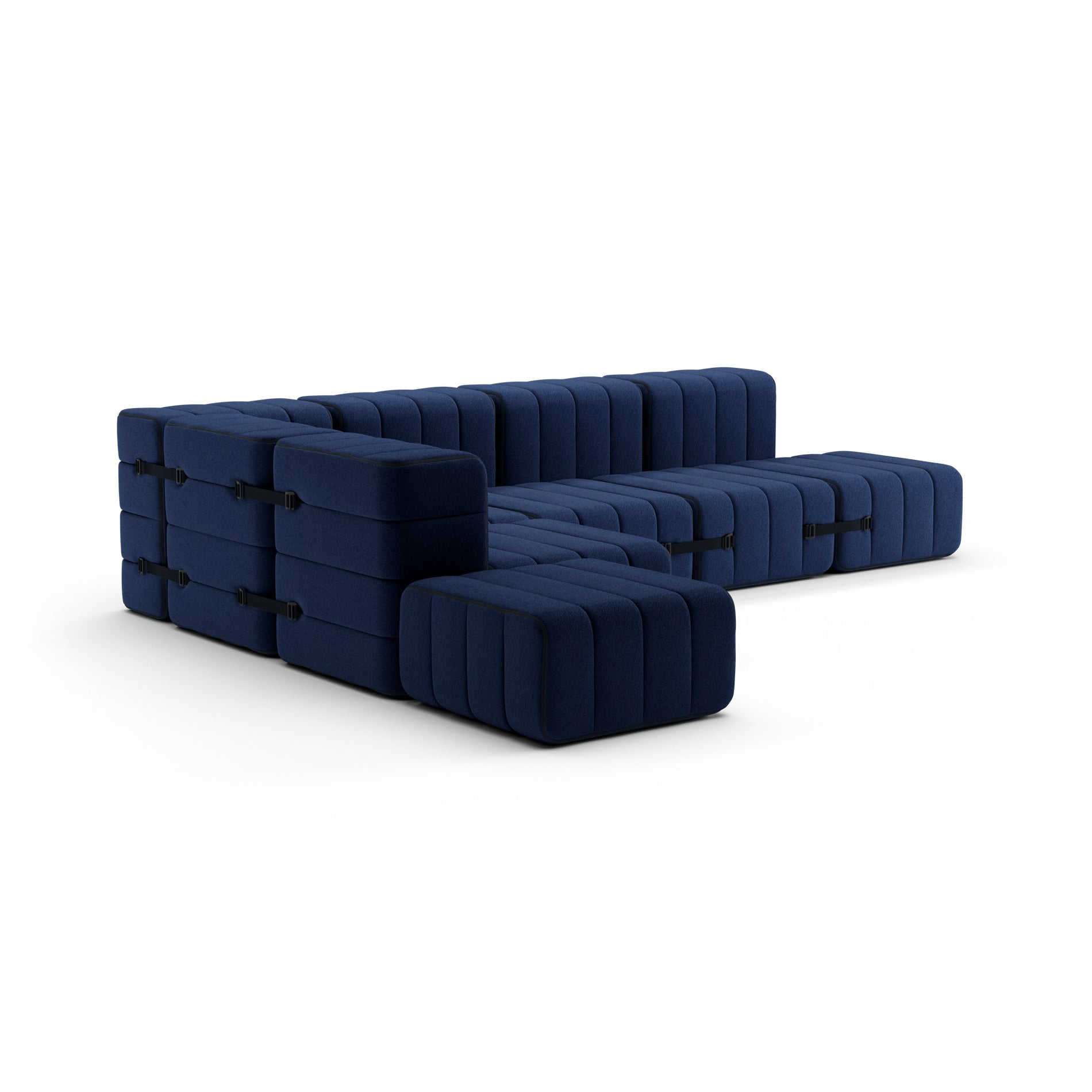 Curt Sofa System - Jet Dark Blue Sofa Ambivalenz