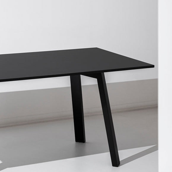 Flat Dining Table - Black - Square - THAT COOL LIVING